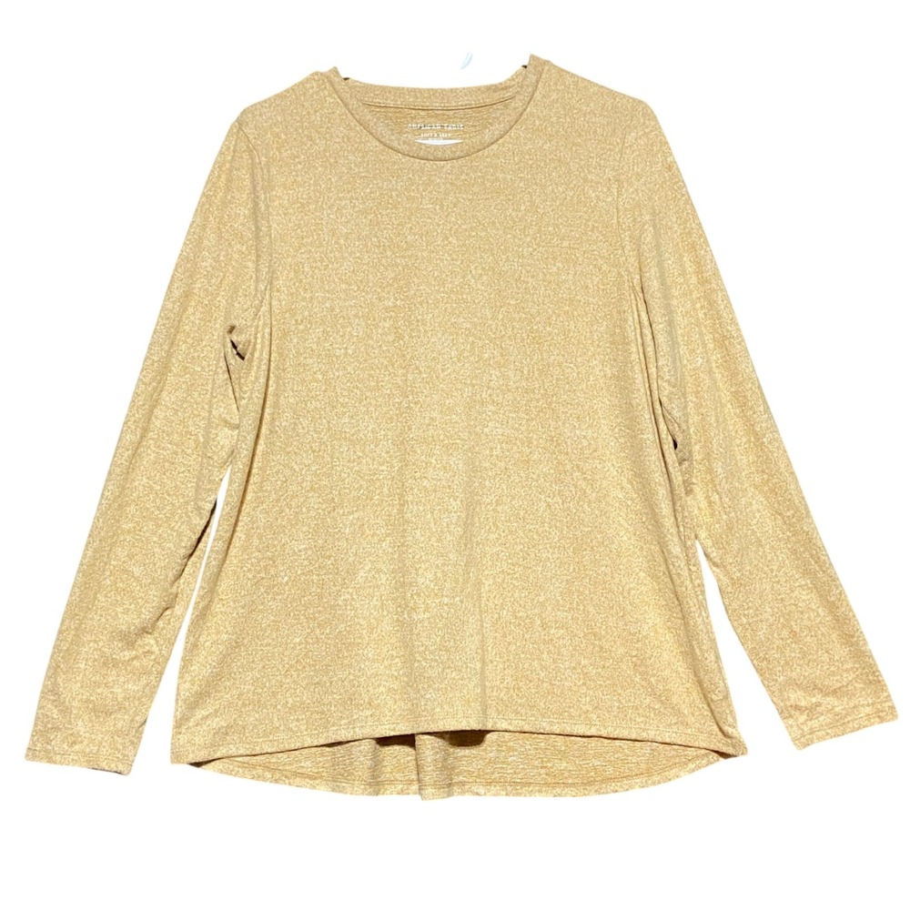 American Eagle Outfitters Soft Sexy Plush Long Sleeve Top Women XL Gold